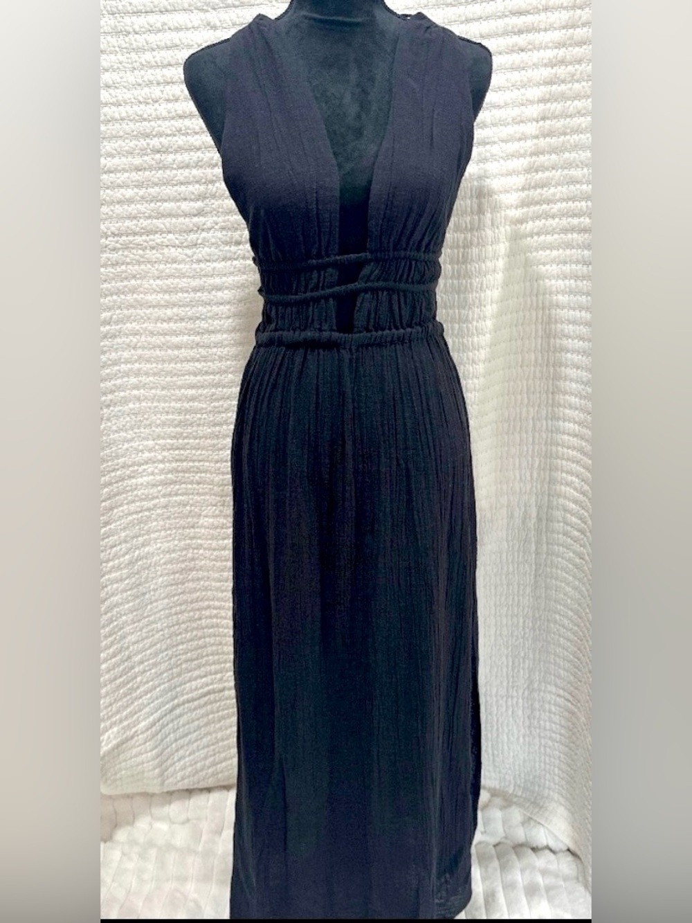 L*Space Kira Swim Maxi Cover Up 100% Cotton Size Medium MSRP $145 NWT